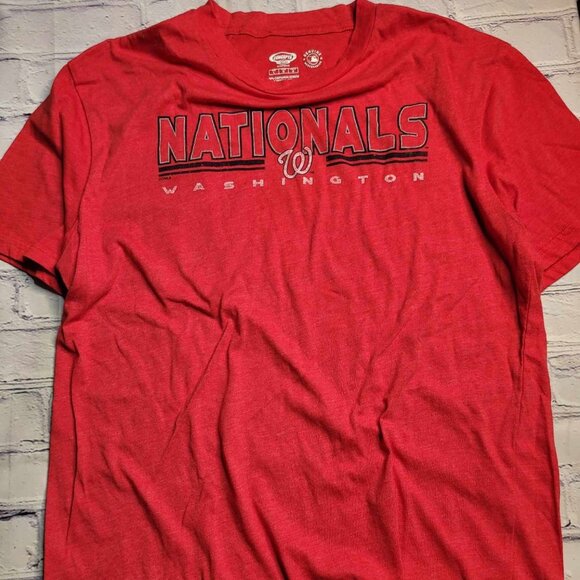 Concepts Washington Nationals Red‎ T-Shirt Men's Size Large - Picture 1 of 2